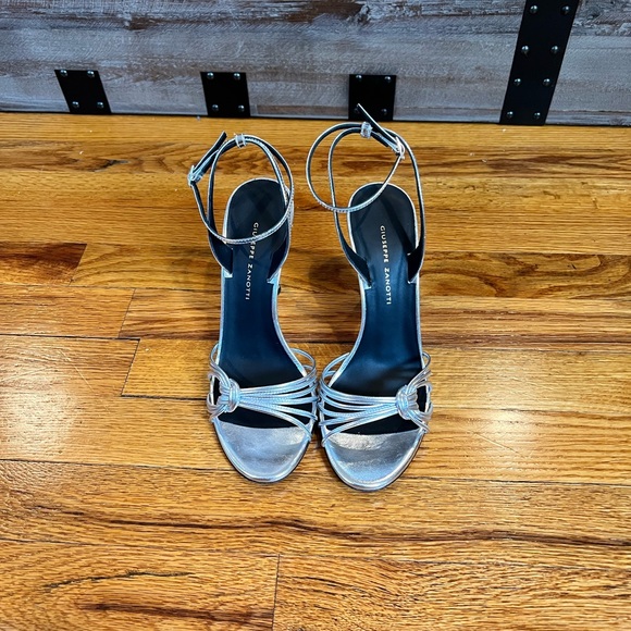 Giuseppe Zanotti Vicini Argento Heeled Sandals - Picture 7 of 8